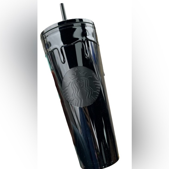Starbucks Black Slime Cup New 2024 Halloween OOZE High Gloss Tumbler Venti 24oz - Picture 3 of 14
